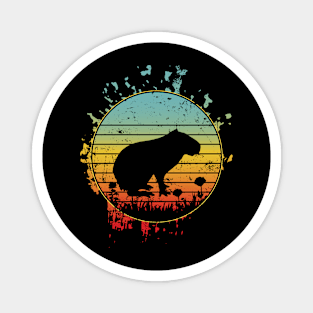 cool capybara Enthusiasts animals aesthetic Magnet